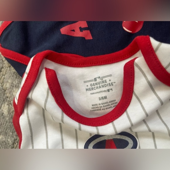 Angels Baseball Bodysuits / Onesies (3-pack) new with tags licensed merchandise - Picture 3 of 7